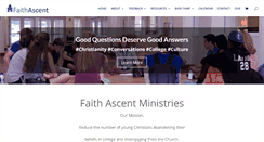 Desktop Screenshot of faithascentministries.com